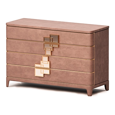 Elegant Dongiovanni Chest Drawers 3D model image 1 