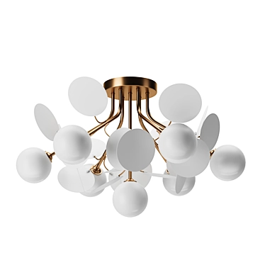 Peacock 63cm Chandelier 3D model image 1 