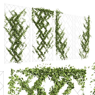 Vertical Garden Partition Decor 2015 3D model image 1 