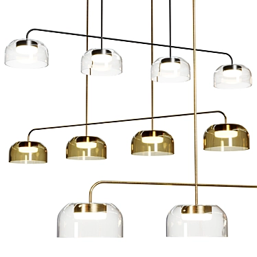 Sleek Aromas Pendant Light 3D model image 1 
