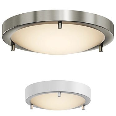  Sleek Ancona LED Ceiling Light 3D model image 1 