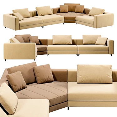 Lester Corner Sofa Set 3D model image 1 