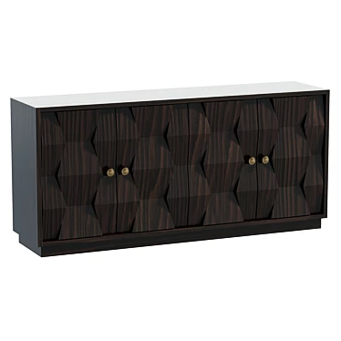 Sarreid Preston 4-Door Sideboard 3D model image 1 