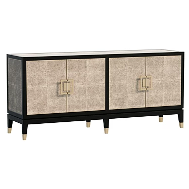 Faux Shagreen Sideboard, UV Unwrapped 3D model image 1 