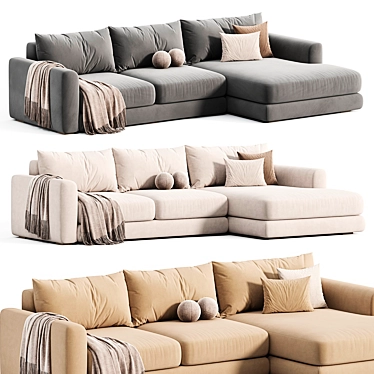 Sherlock Corner Sofa 2015 Beige 3D model image 1 