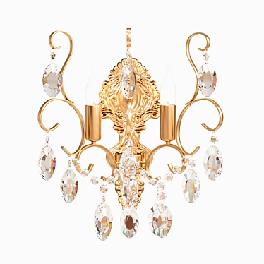 Crystal Effect Chandelier lamella 3D model image 1 