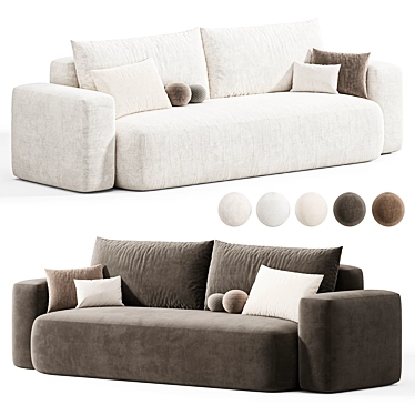 Elegant Mistral Sofa by Marac 3D model image 1 