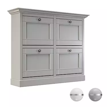 Dantone Home Shoe Cabinet 3D model image 1 