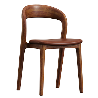 Sonoma Coco Leather Dining Chairs 3D model image 1 