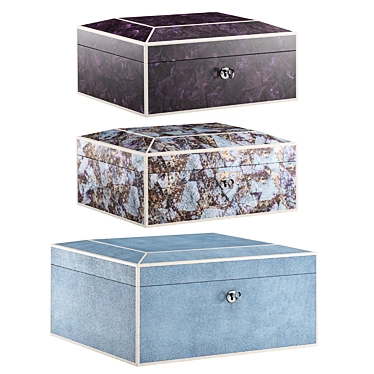 Orrell Trio Jewellery Boxes 3D model image 1 