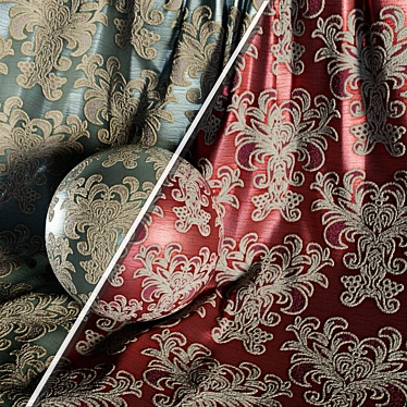 Jacquard Brocade Fabric Set 25 3D model image 1 