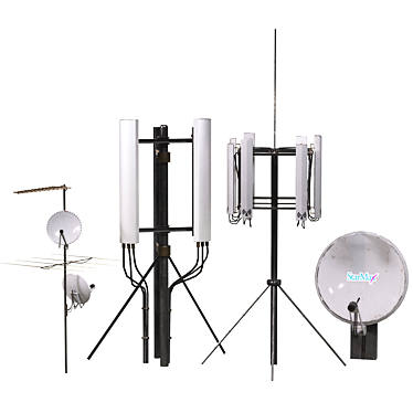 Clear Model 4KPBR Antennas 3D model image 1 