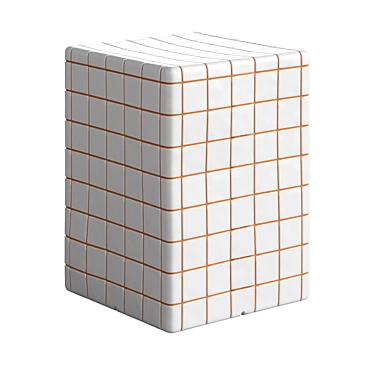 Short Tiled Side Table 3D model image 1 