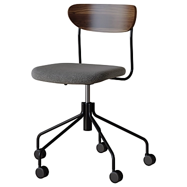 West Elm Petal Swivel Chair 3D model image 1 