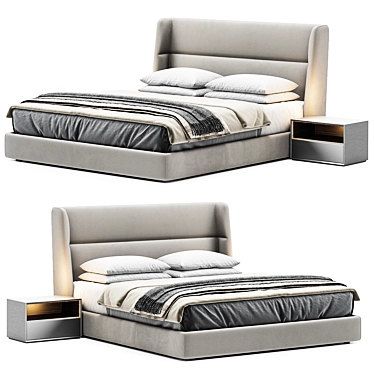 Modern Chloe Bed by Poliform 3D model image 1 