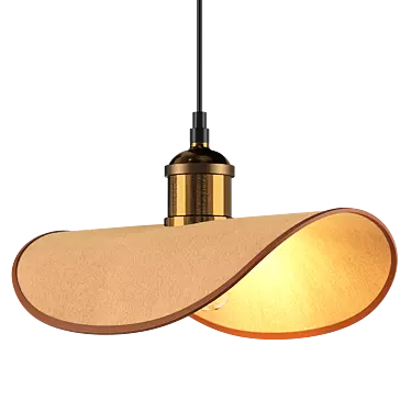 Minimalist LED Suspension Light 3D model image 1 