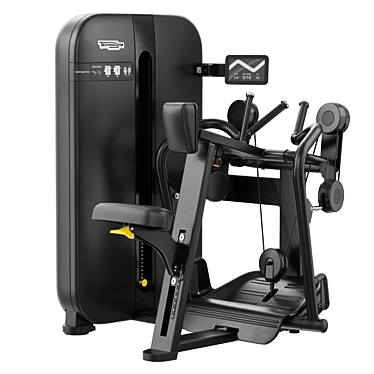 Advanced Technogym Low Row Machine 3D model image 1 