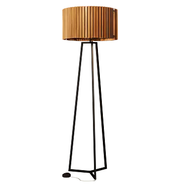 Dynamic Illumination Rotor Floor Lamp 3D model image 1 