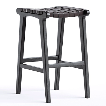 Title: Sleek Modern Dale Counter Stool 3D model image 1 