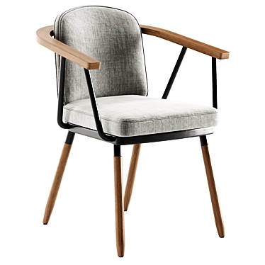 AKKA By PARLA Upholstered Fabric Chair With Armrests