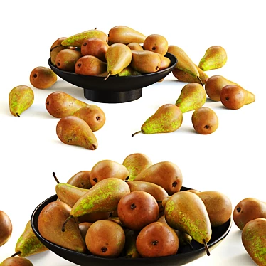 Pear Composition in Bowl 3D model image 1 