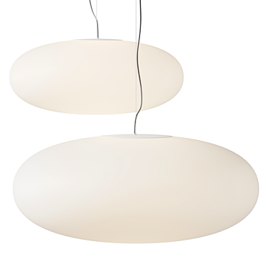 Vibia Blown Glass Pendant Lamp 3D model image 1 