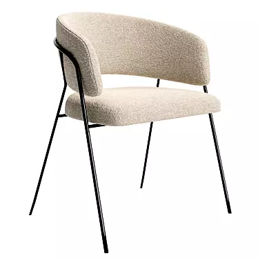 Elegant Balia Connudia Chair Design 3D model image 1 