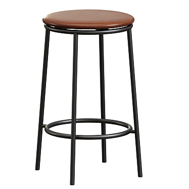 Modern Chic Circa Counter Stool 3D model image 1 