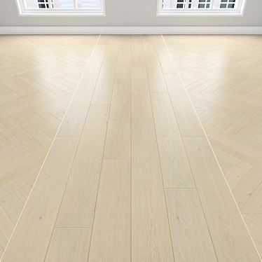 Oak Parquet Flooring Collection 3D model image 1 