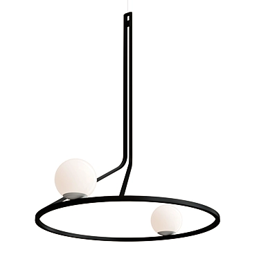 Linear LED Pendant by SVITANOK 3D model image 1 
