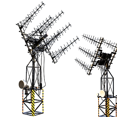 Multi-Purpose Communication Tower 3D model image 1 