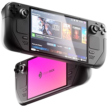 Portable Gaming Device: Steam Deck 3D model image 1 