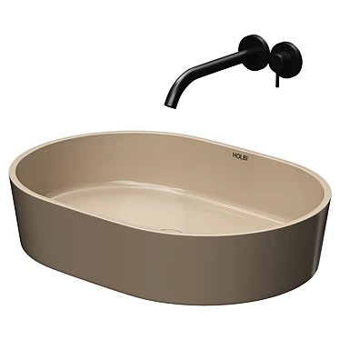 Holbi Ariel Washbasin - Stylish Model 3D model image 1 