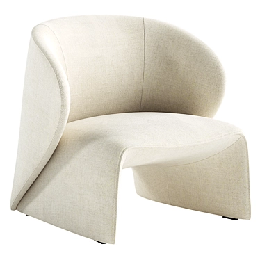 Contemporary Narinari Armchair, B&B Italia 3D model image 1 