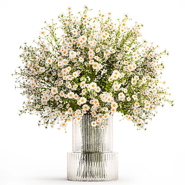 Summer Field Daisy Bouquet 3D model image 1 