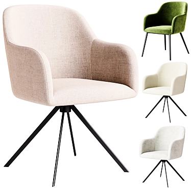 LYS Swivel Chair & Armchair 3D model image 1 