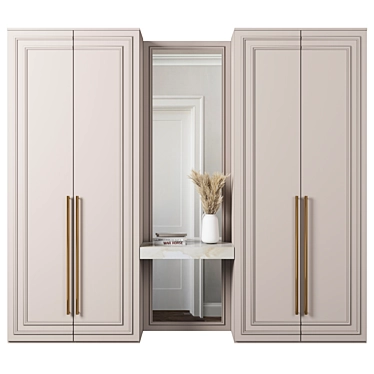 Modular Wardrobe 3D Model 3D model image 1 