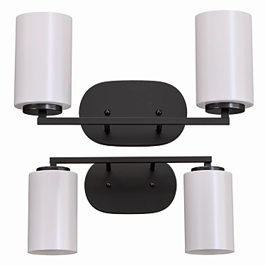 Manhattan 2 Light Bath Vanity in Matte Black