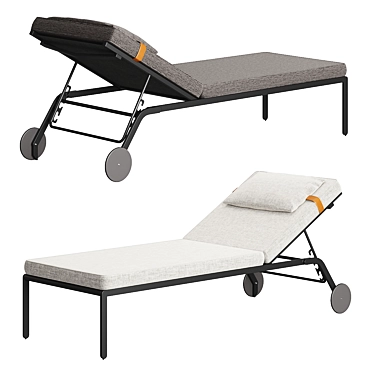 Luxury Riviera Sun Lounger 3D model image 1 