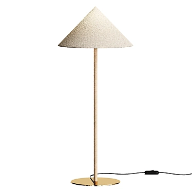 CB2 Luar Wrapped Untanned Leather Table Lamp With Brass Base