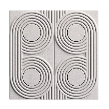 Geometric Wall Tile: Modern Design 3D model image 1 