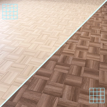 High-Quality 3D Wood Floor Model 3D model image 1 