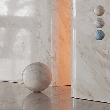 High-Res Marble Material Set 3D model image 1 