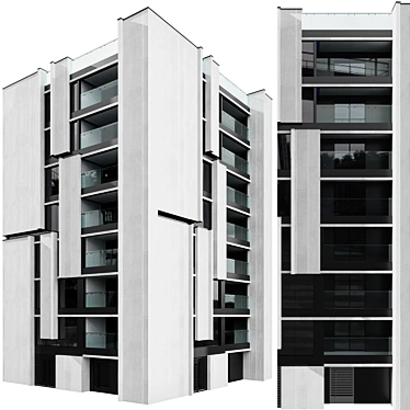 Architectural Model No104: Detailed Building 3D model image 1 