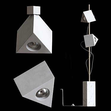 Elegant Nembus Floor Lamp 3D model image 1 