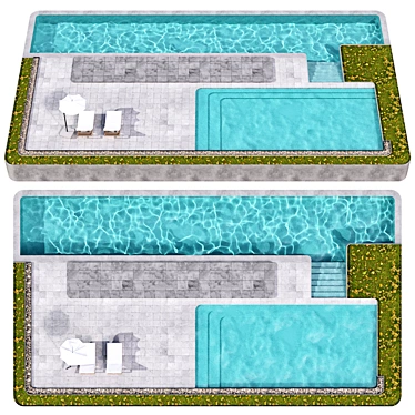 Swimming Pool Model Collection 3D model image 1 