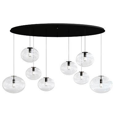 Galaxy Pendant Lamp: Elegant Illumination 3D model image 1 