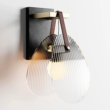 Sleek Conch Wall Light 3D model image 1 