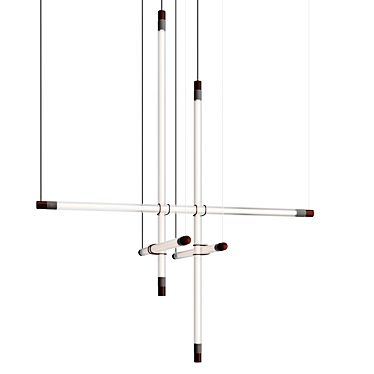 Sleek Spyder X Pendant Lamps 3D model image 1 