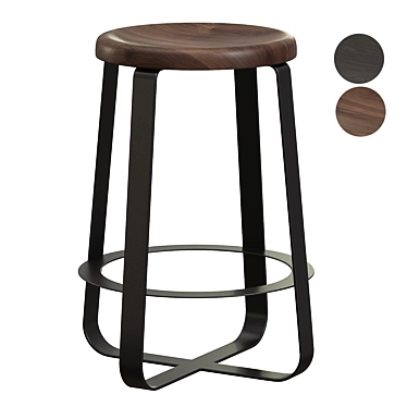 Modern Elegance Primi Counter Stool 3D model image 1 